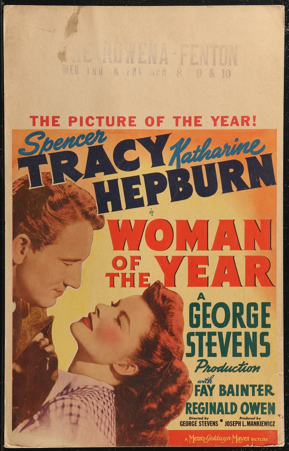 Woman of the Year Original Vintage Movie Poster