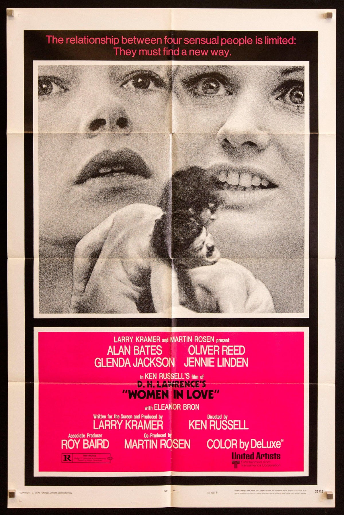 Women in Love 1 Sheet (27x41) Original Vintage Movie Poster