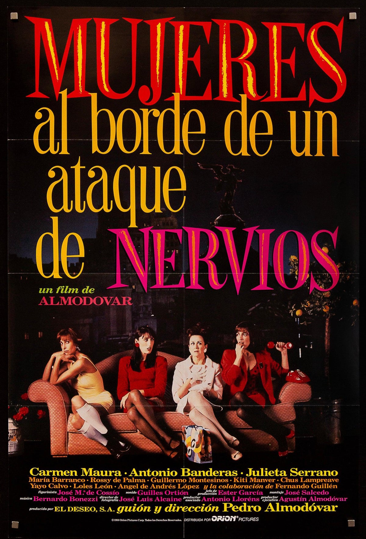 Women on the Verge of a Nervous Breakdown 1 Sheet (27x41) Original Vintage Movie Poster