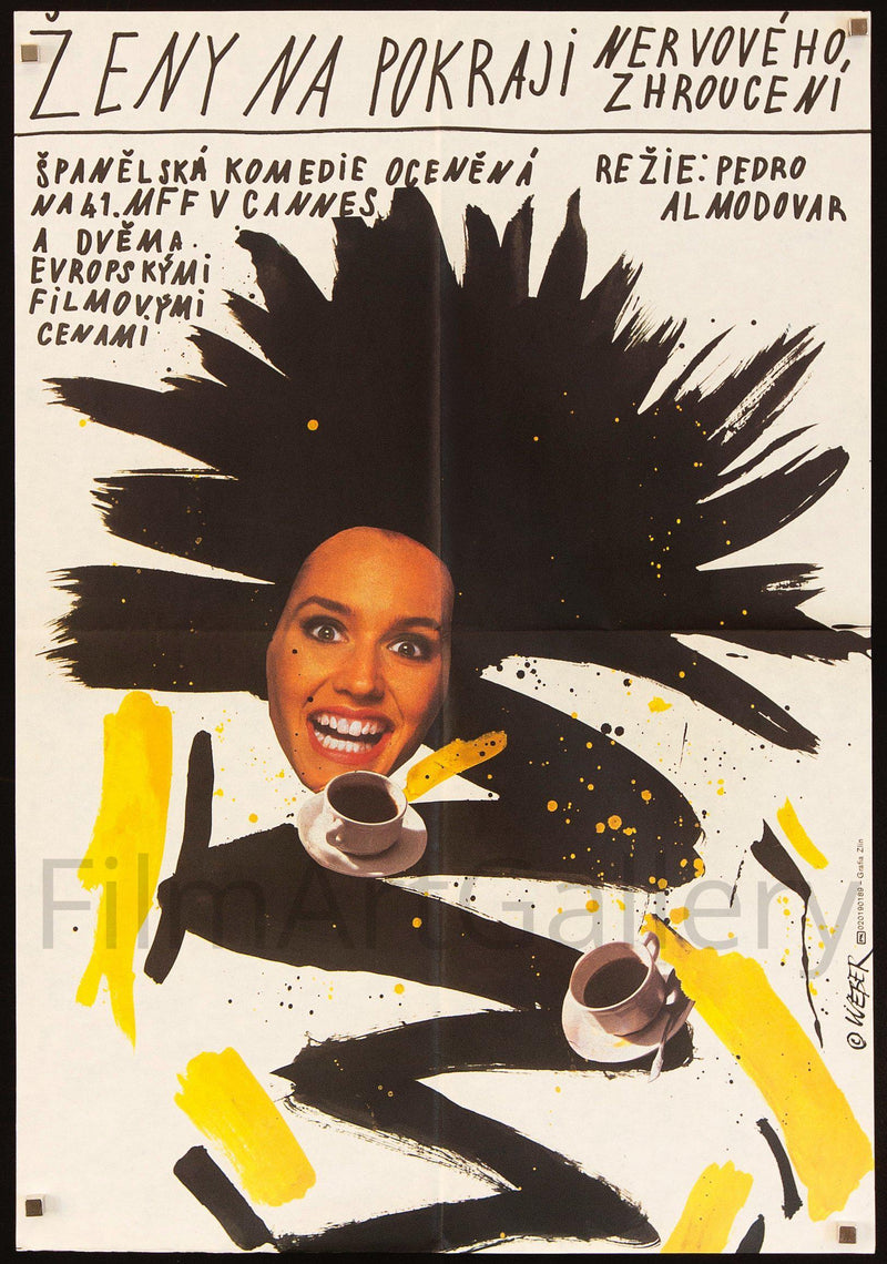 Women on the Verge of a Nervous Breakdown Czech A1 (23x33) Original Vintage Movie Poster