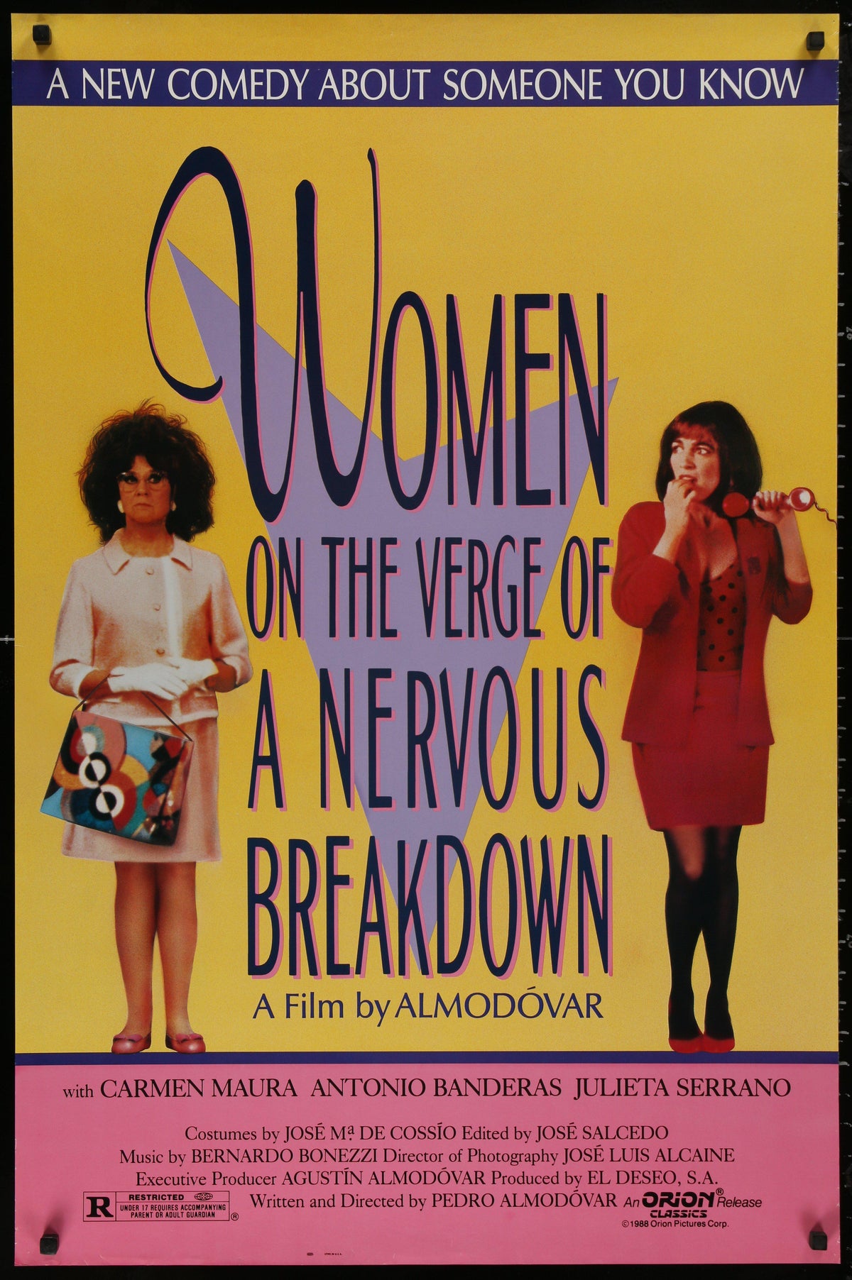 Women on the Verge of a Nervous Breakdown Original Vintage Movie Poster