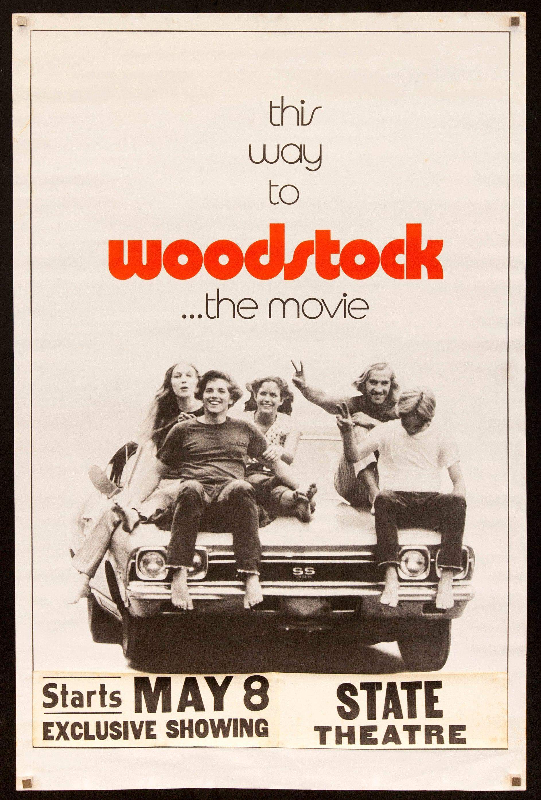 コレクション WOODSTOCK 1970s Vintage Movie Poster Woodstock Movie Poster 1970 1 Sheet (27x41)