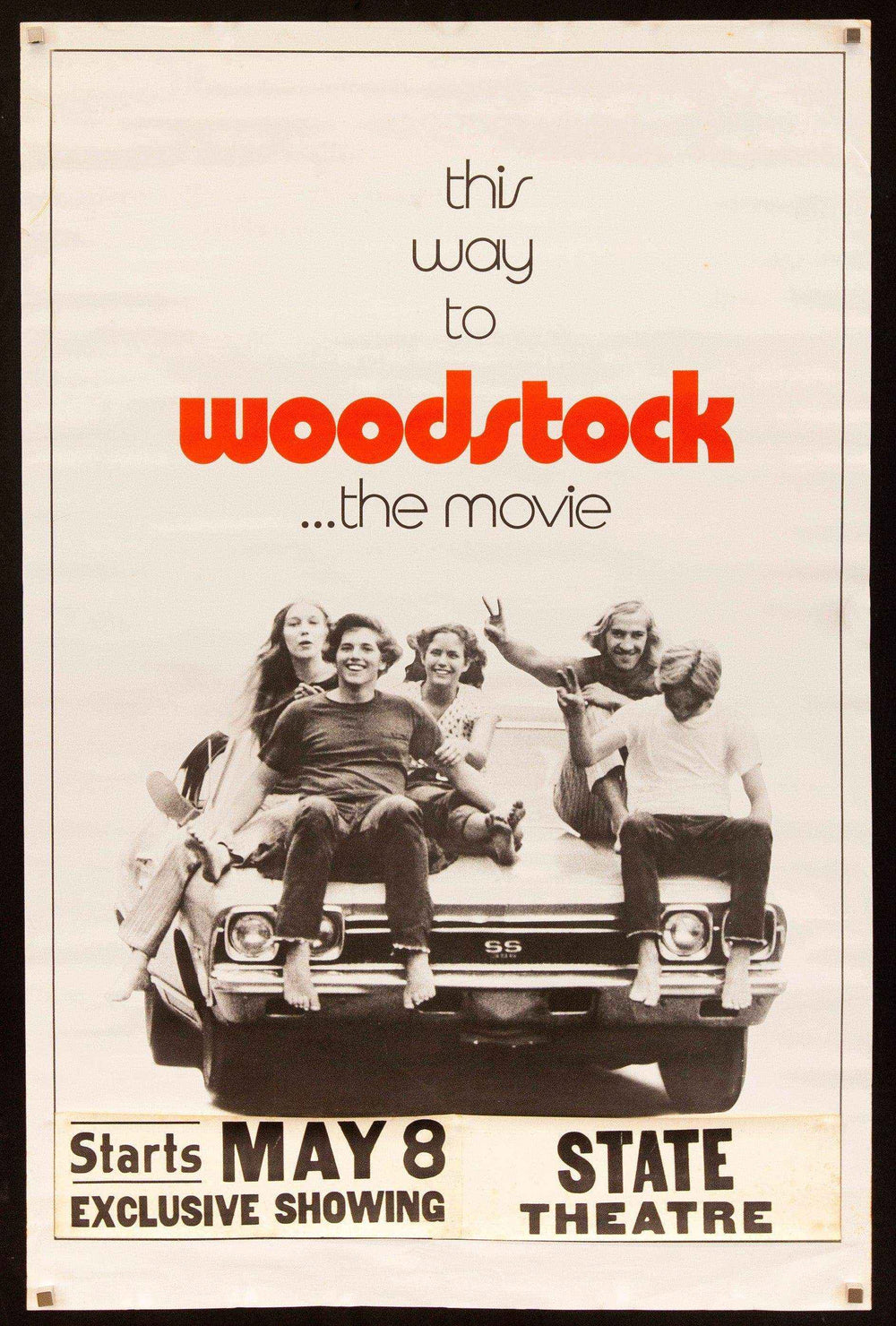 Woodstock Original Vintage Movie Poster