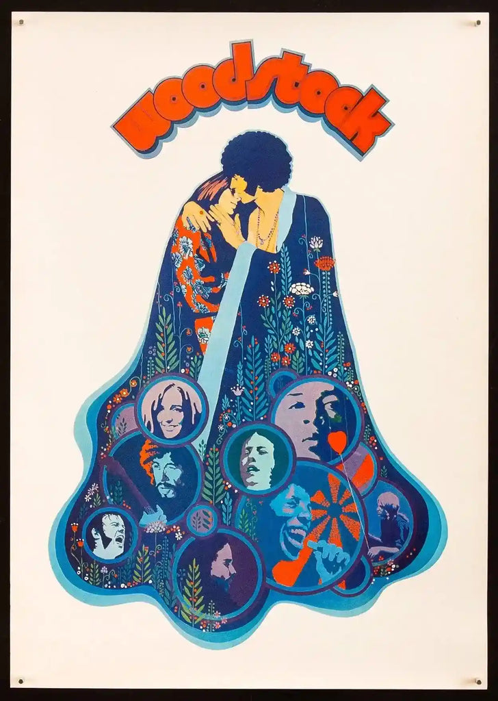 Woodstock Movie Poster 1970 German A2 (16x24)