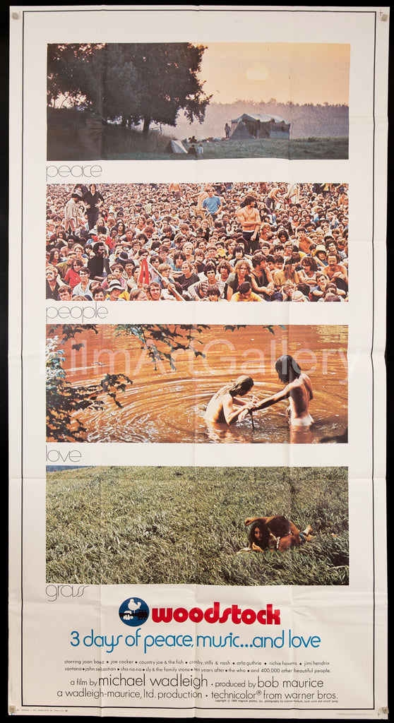 コレクション WOODSTOCK 1970s Vintage Movie Poster Woodstock Movie Poster 1970 1 Sheet (27x41)