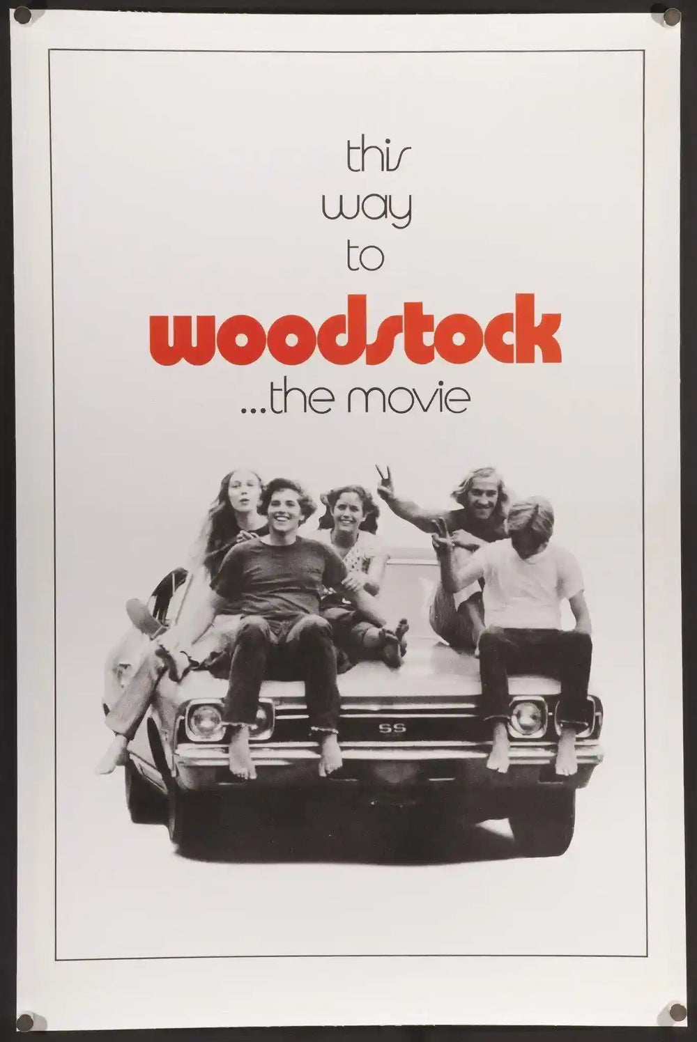 Woodstock Original Vintage Movie Poster
