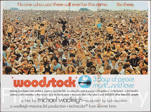 Woodstock Original Vintage Movie Poster