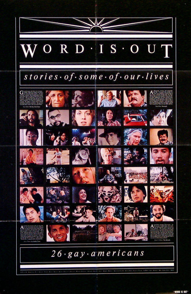 Word is Out Original Vintage Movie Poster