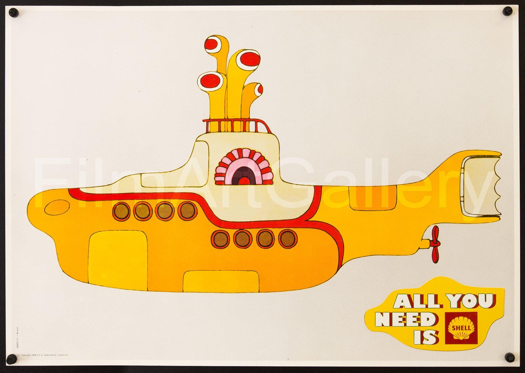 ビートルズ Yellow Submarine ポスター Amazon.com: The Beatles - Yellow Submarine Poster 24 x 36in