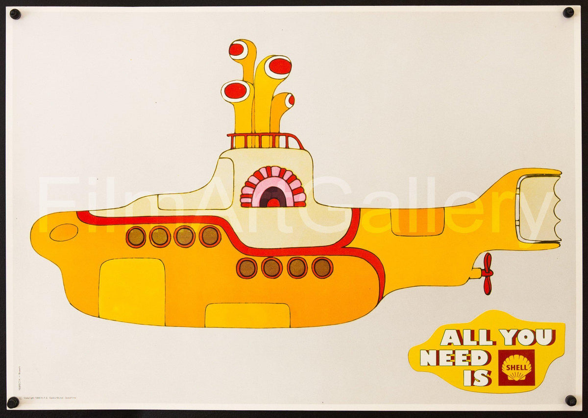 Yellow Submarine Original Vintage Movie Poster