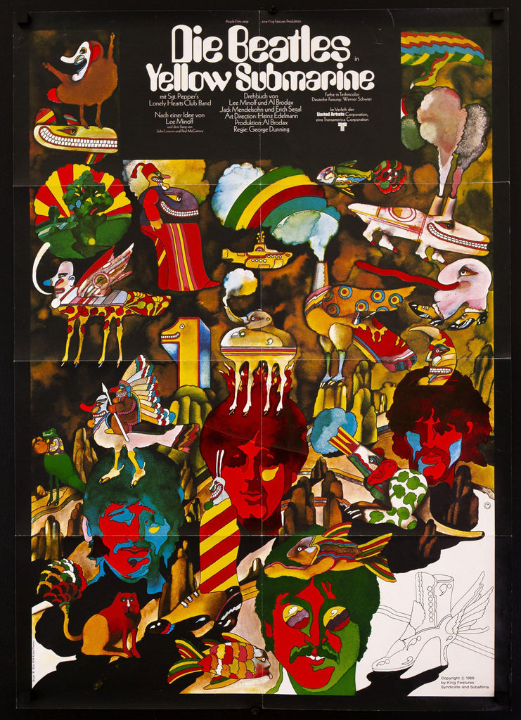 Yellow Submarine Original Vintage Movie Poster