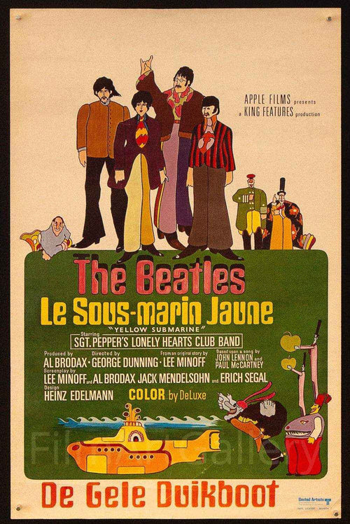 Yellow Submarine Original Vintage Movie Poster
