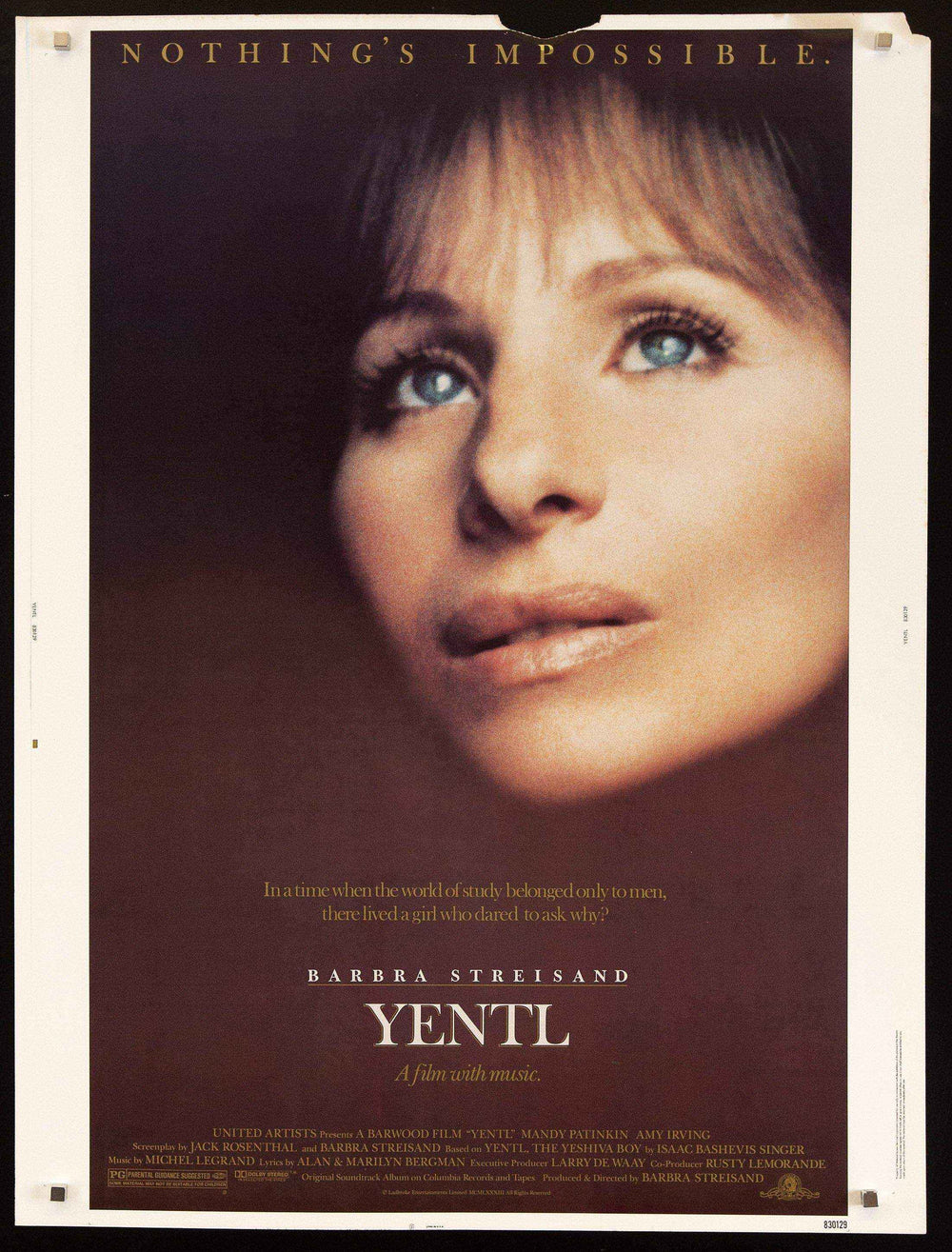 Yentl Original Vintage Movie Poster