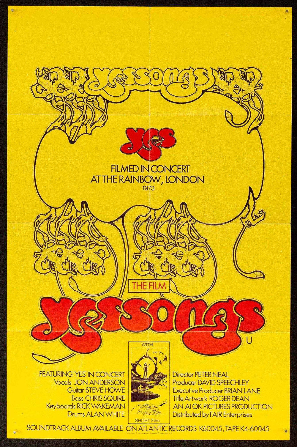 Yessongs Original Vintage Movie Poster