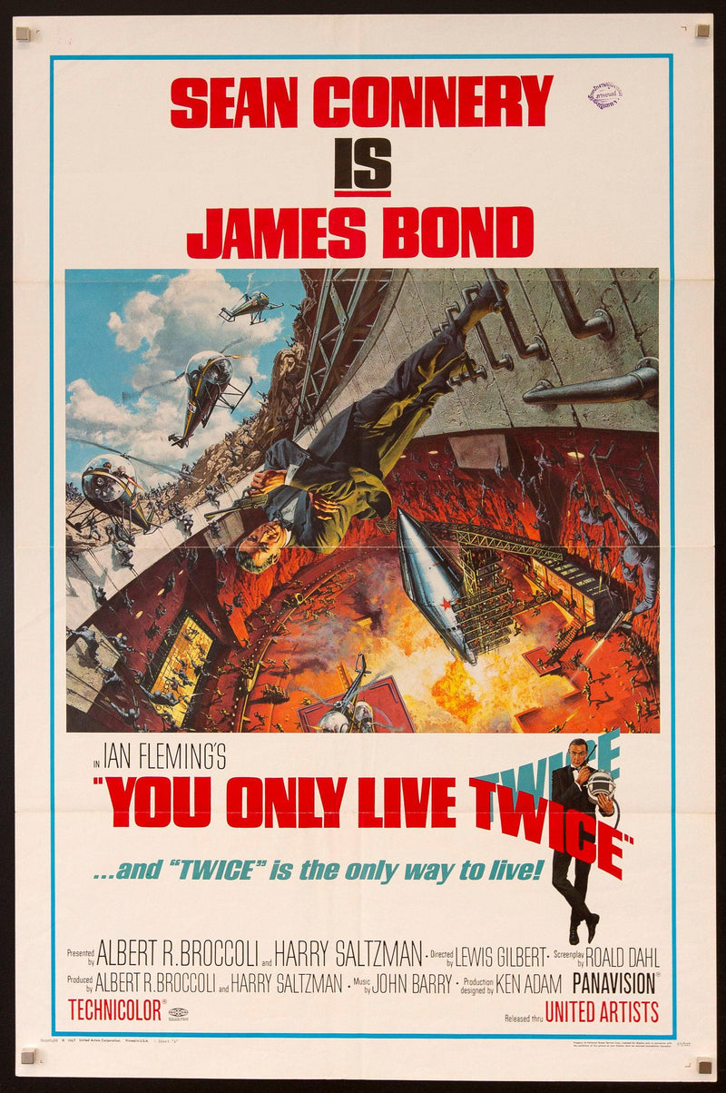 You Only Live Twice 1 Sheet (27x41) Original Vintage Movie Poster