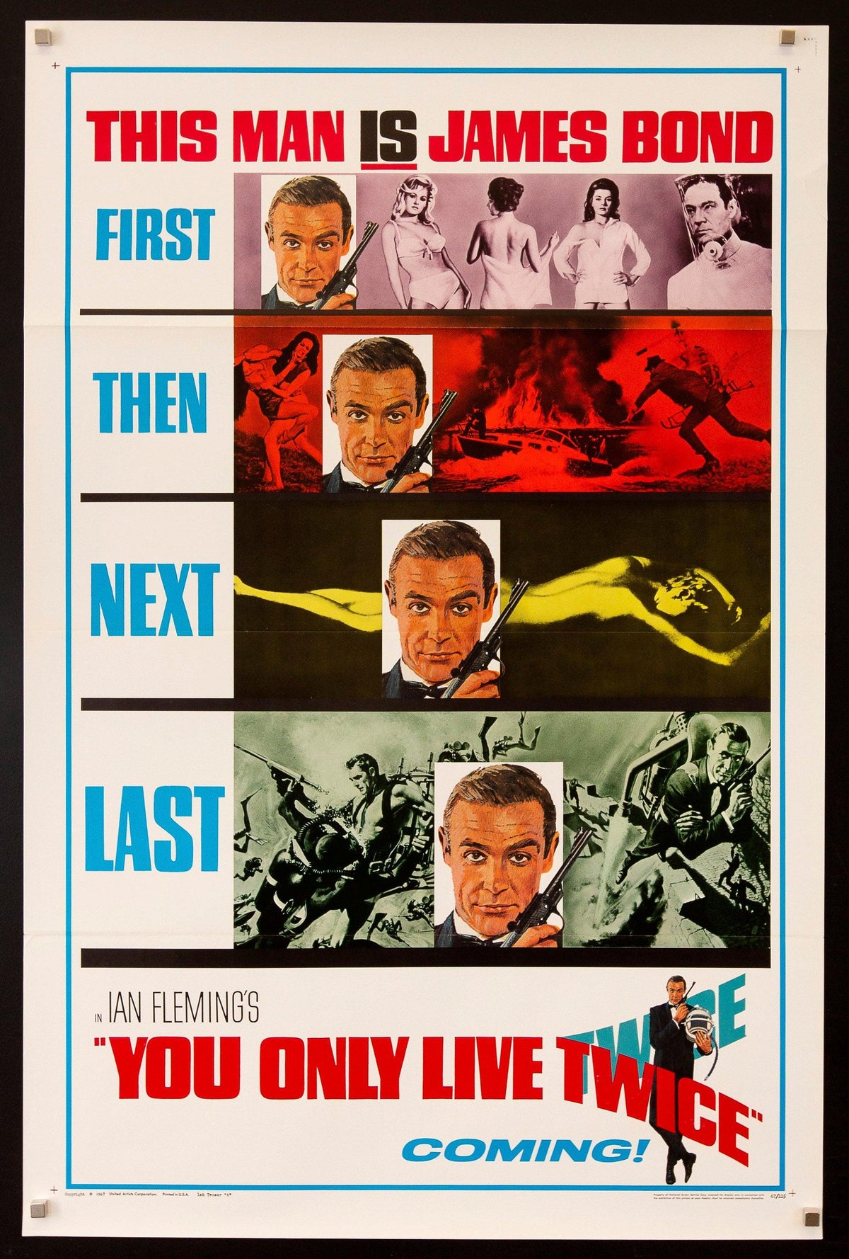 You Only Live Twice 1 Sheet (27x41) Original Vintage Movie Poster