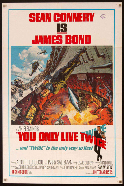You Only Live Twice Original Vintage Movie Poster