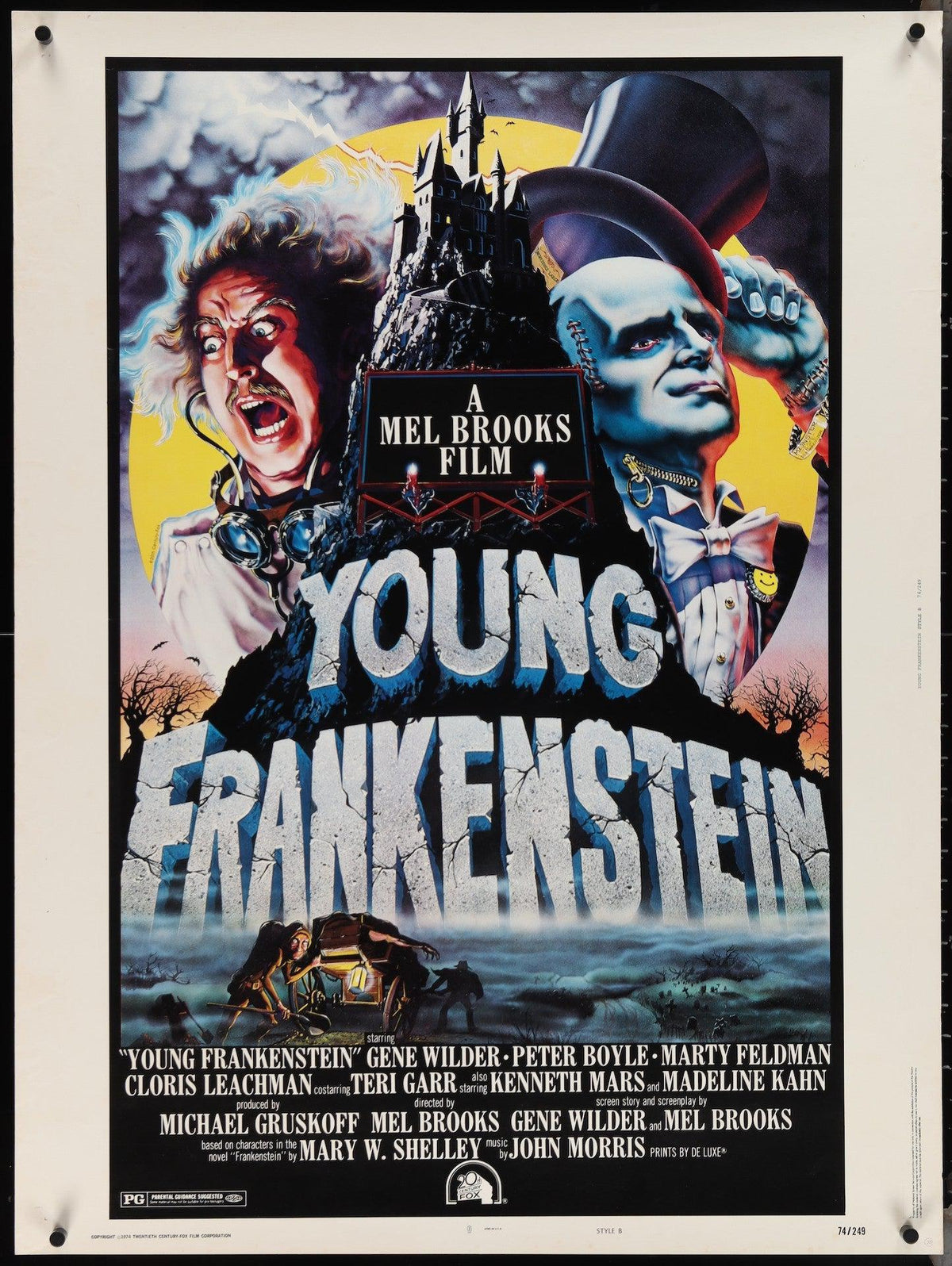 Young Frankenstein 30x40 Original Vintage Movie Poster