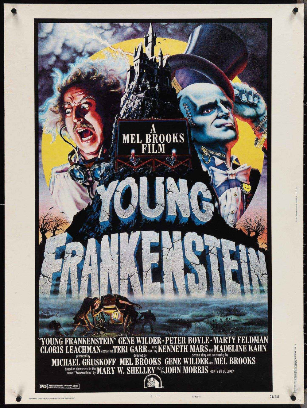 Young Frankenstein Original Vintage Movie Poster