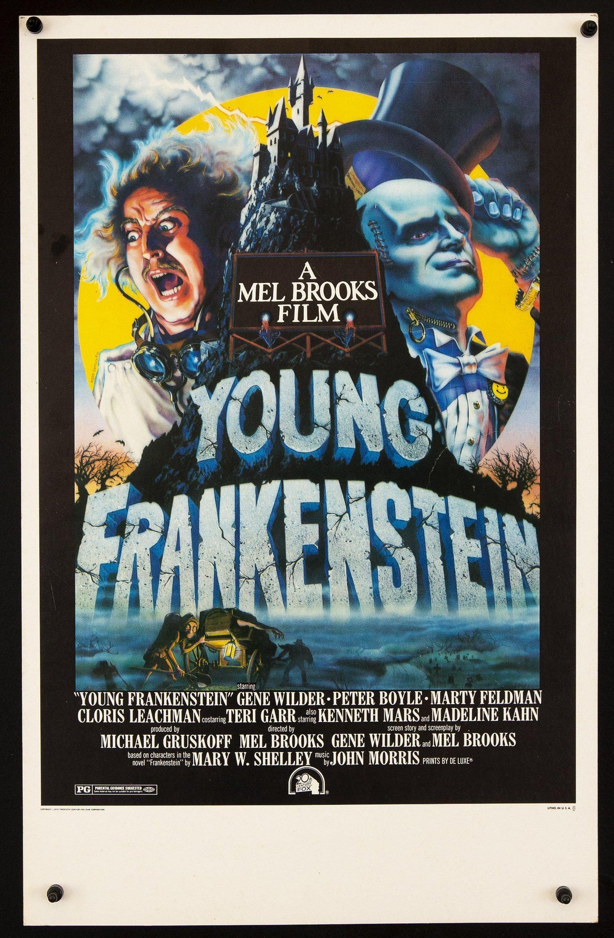 Young Frankenstein Original Vintage Movie Poster