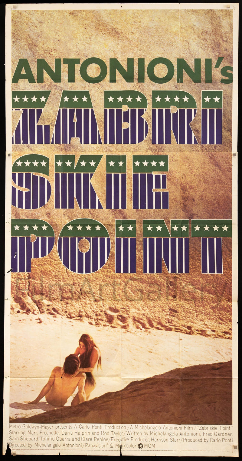 Zabriskie Point 3 Sheet (41x81) Original Vintage Movie Poster