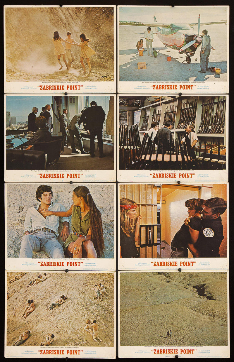 Zabriskie Point Lobby Card Set Original Vintage Movie Poster