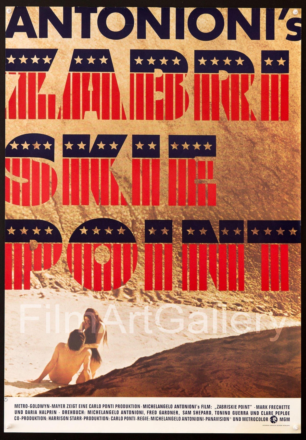 Zabriskie Point Original Vintage Movie Poster