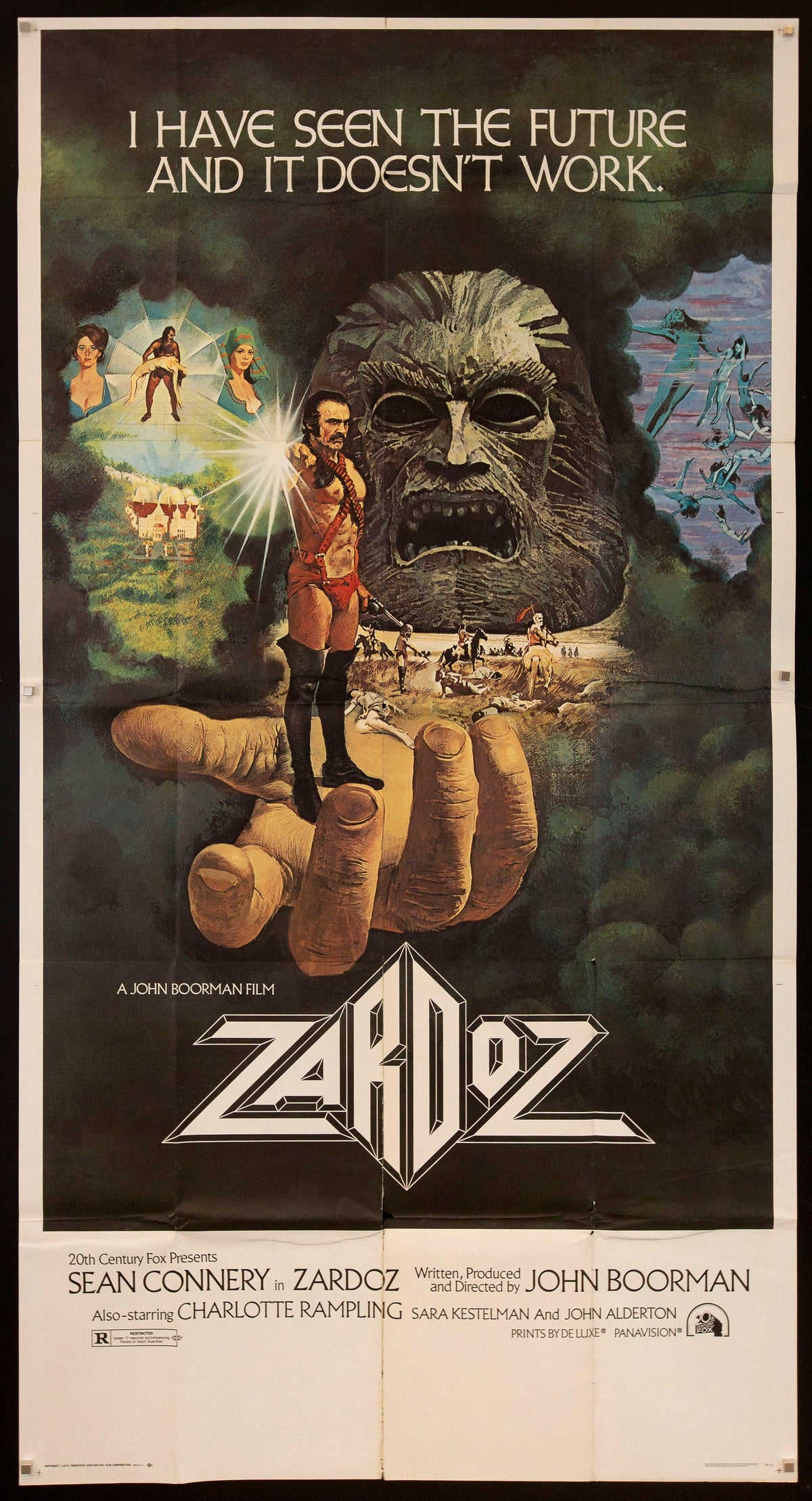 Zardoz Original Vintage Movie Poster