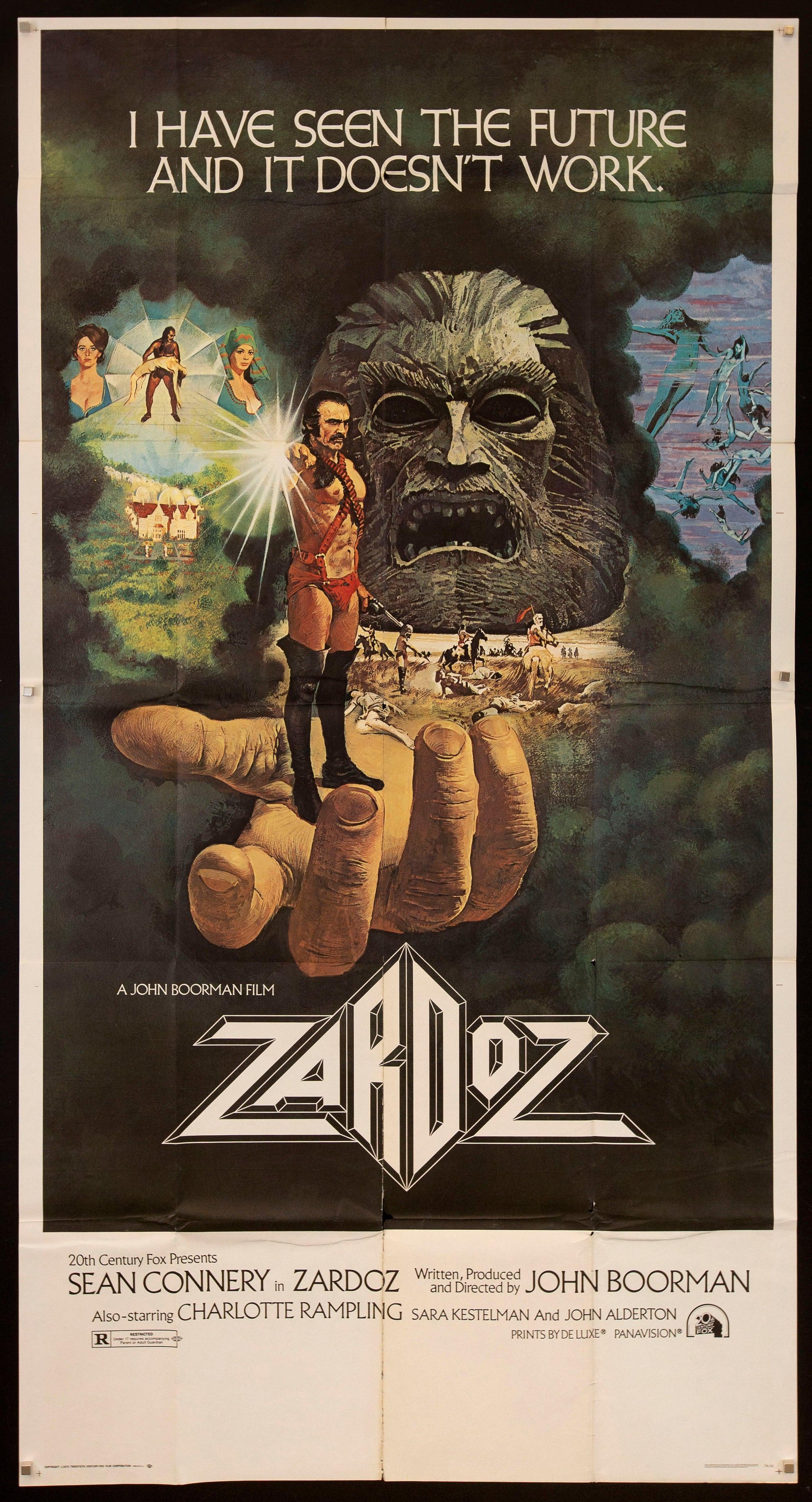 Zardoz Original Vintage Movie Poster