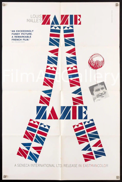 Zazie Dans Le Metro Original Vintage Movie Poster