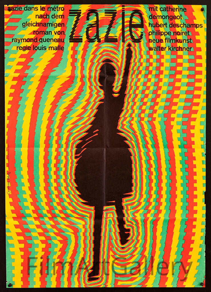 Zazie Dans Le Metro Original Vintage Movie Poster