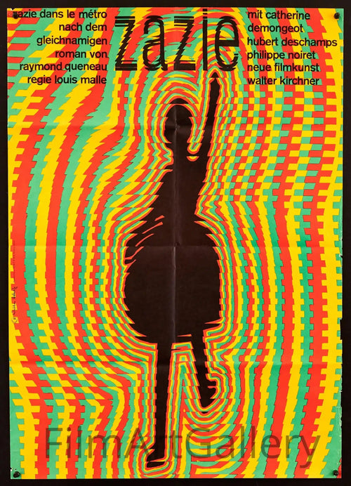 Zazie Dans Le Metro Original Vintage Movie Poster