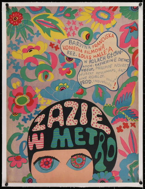 Zazie Dans le Metro Original Vintage Movie Poster