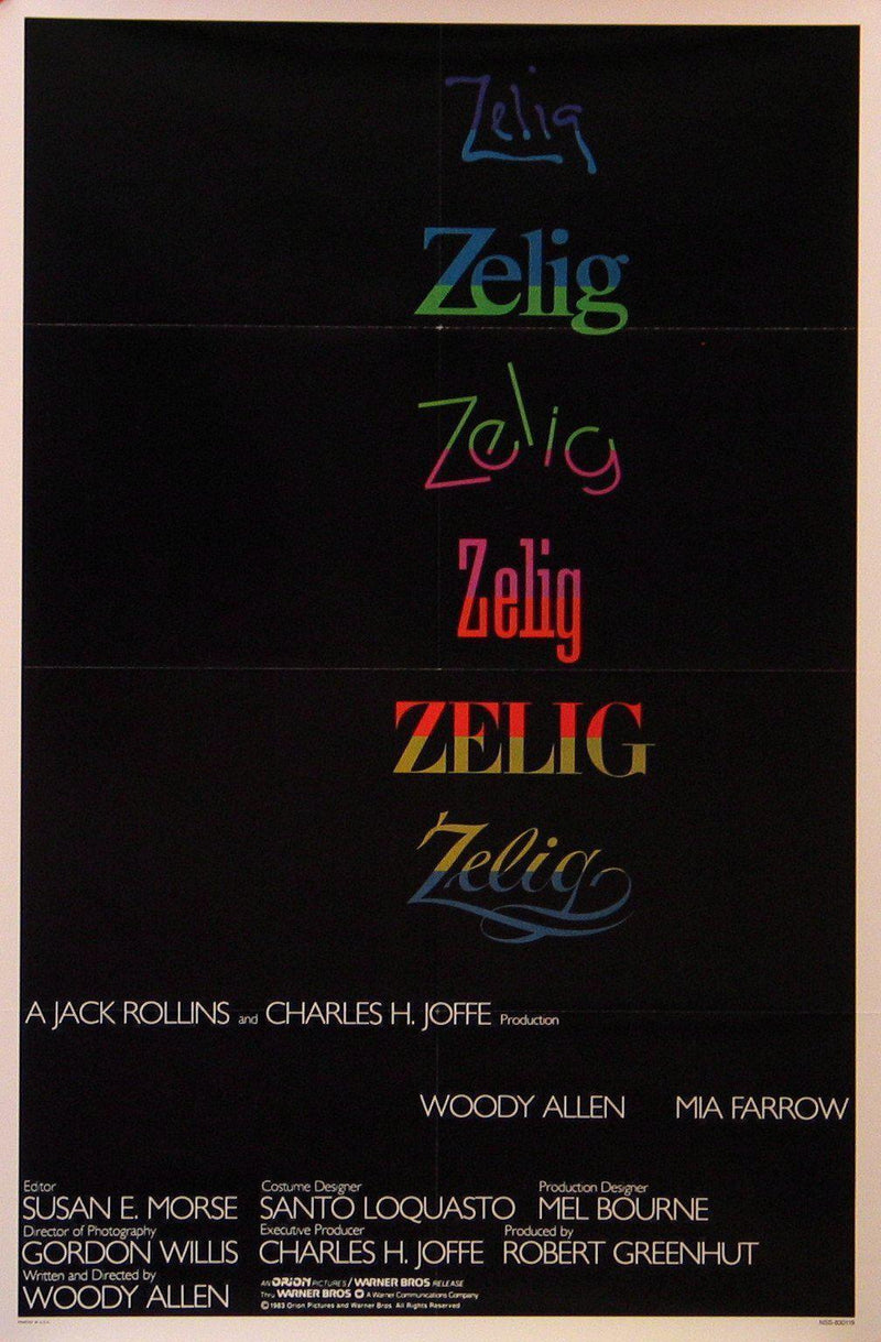 Zelig 1 Sheet (27x41) Original Vintage Movie Poster