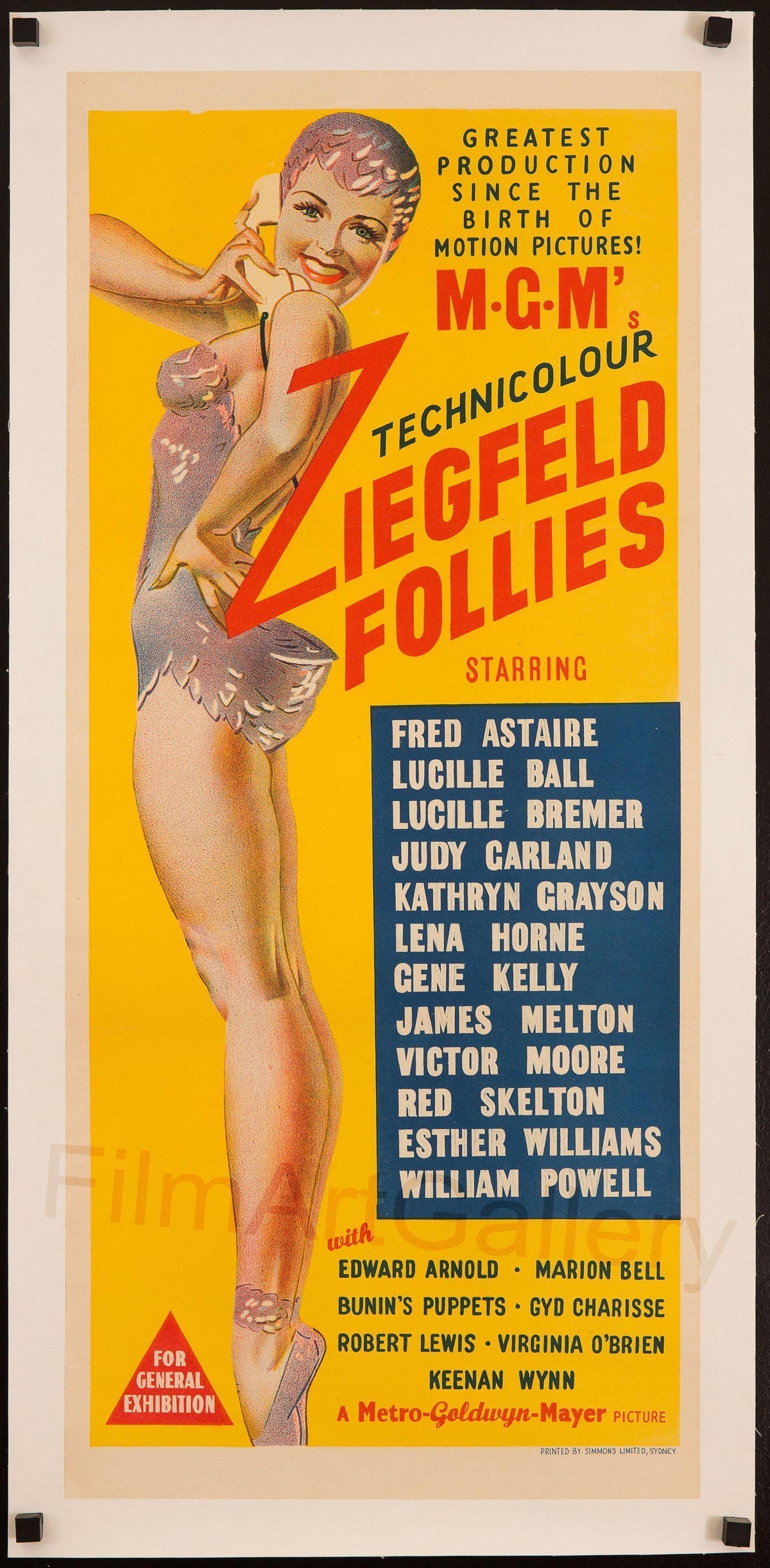 Ziegfeld Follies Original Vintage Movie Poster