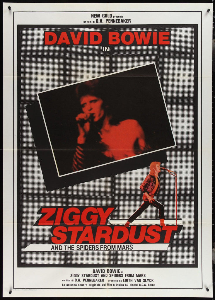Ziggy Stardust and the Spiders From Mars Italian 2 Foglio (39x55) Original Vintage Movie Poster