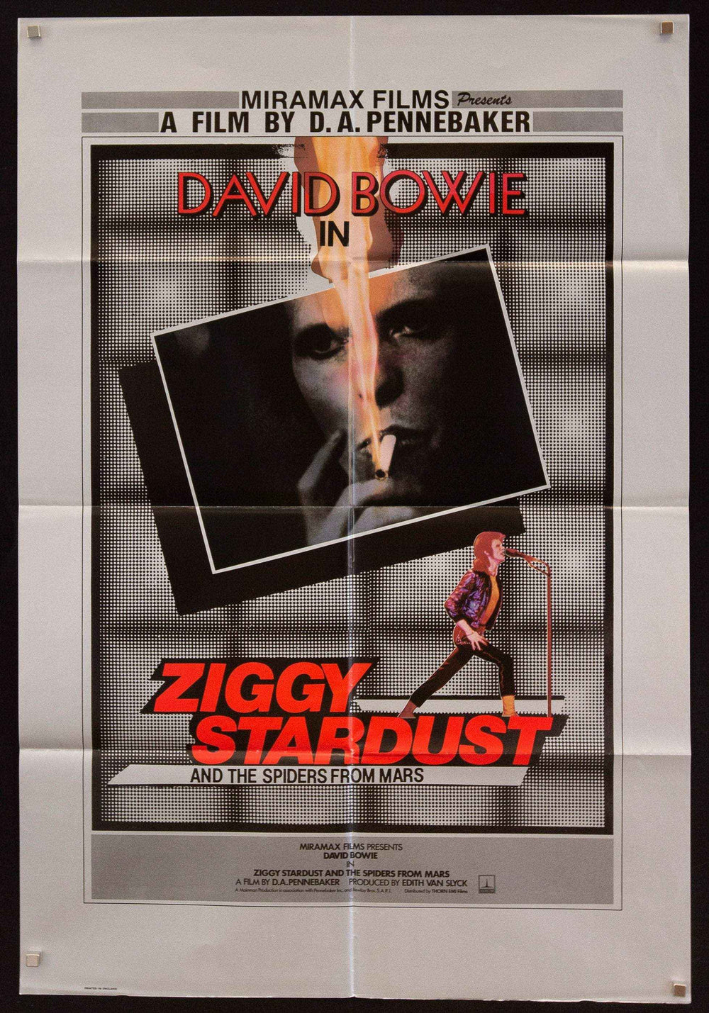 Ziggy Stardust and the Spiders From Mars Original Vintage Movie Poster