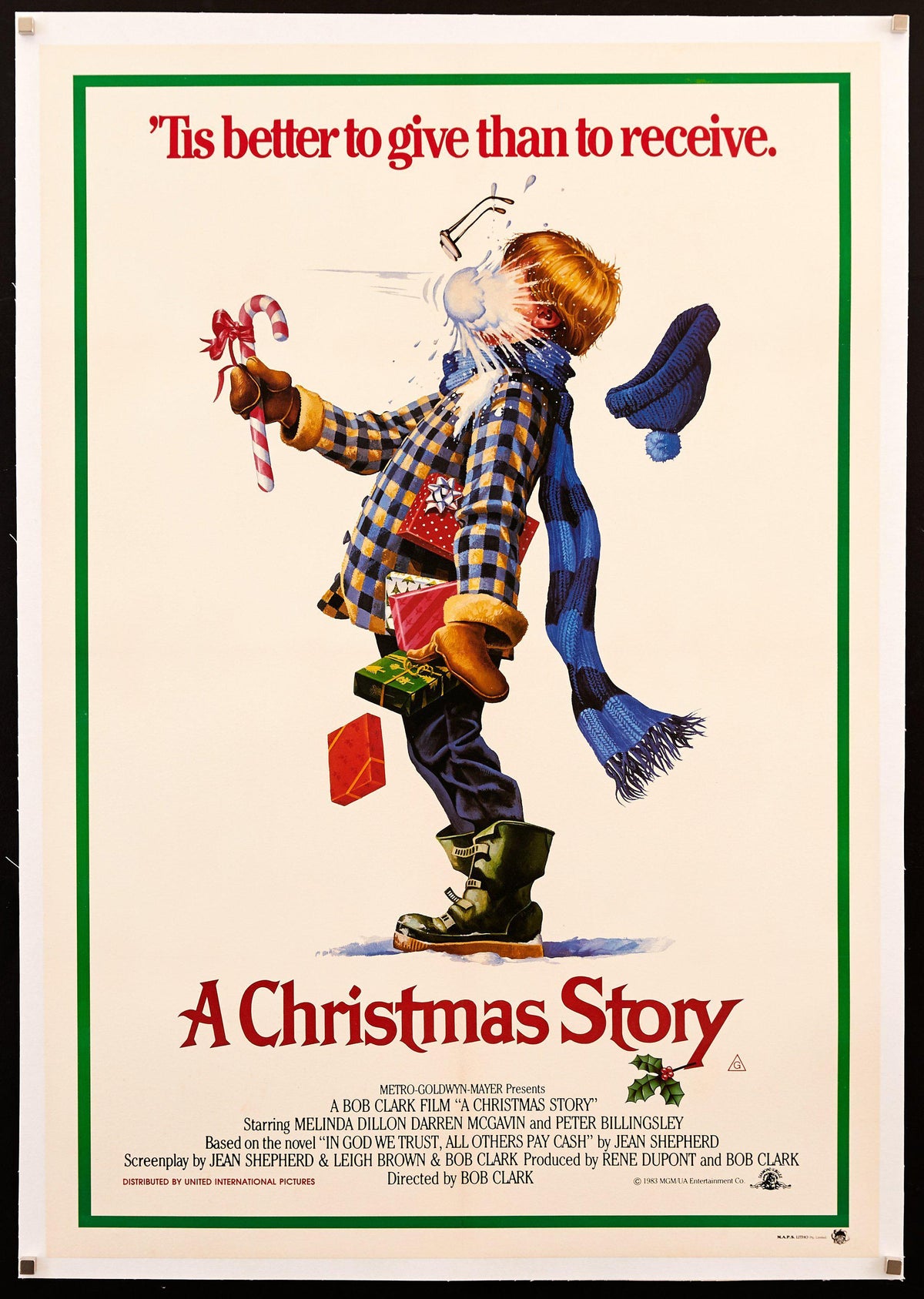 A Christmas Story 1 Sheet (27x41) Original Vintage Movie Poster