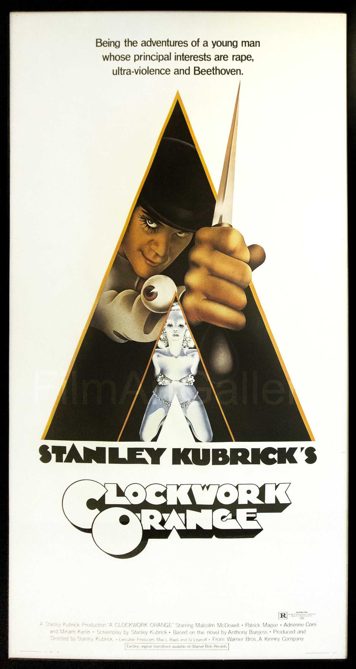 A Clockwork Orange 3 Sheet (41x81) Original Vintage Movie Poster