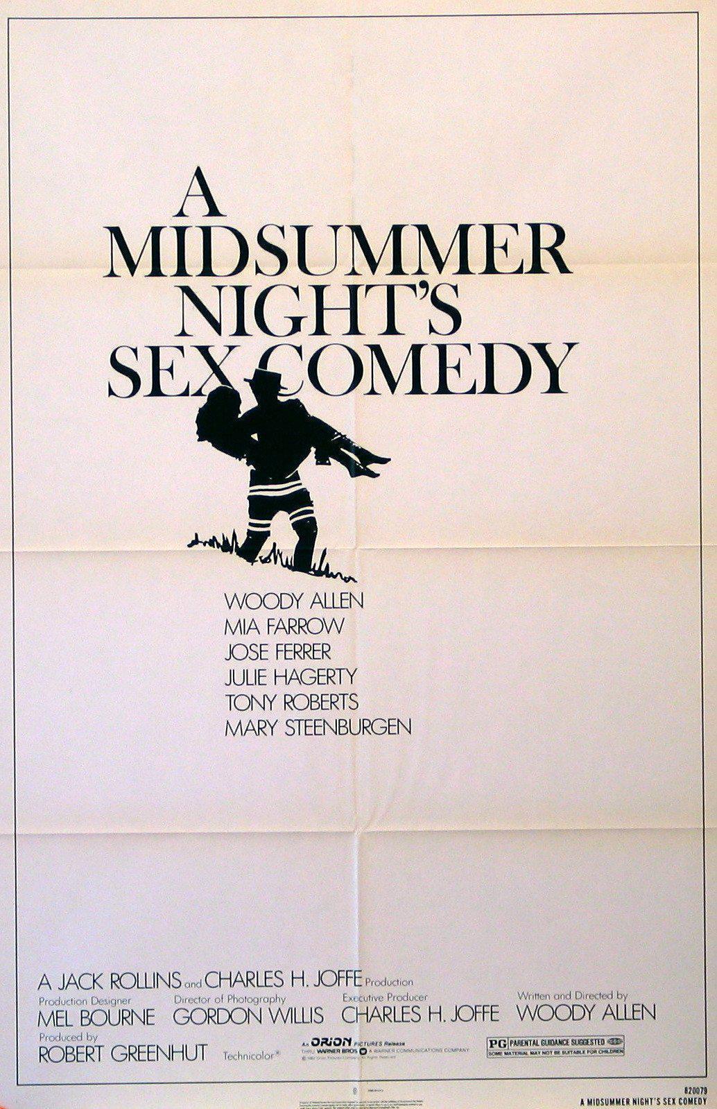 A Midsummer Night&#39;s Sex Comedy 1 Sheet (27x41) Original Vintage Movie Poster