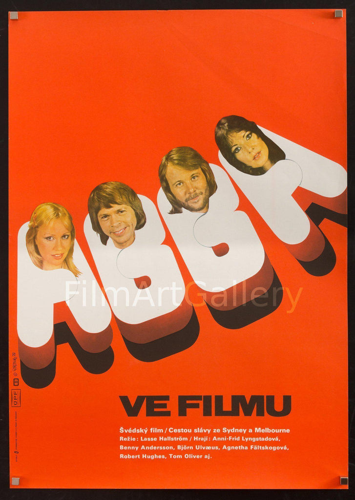 Abba Czech (23x33) Original Vintage Movie Poster