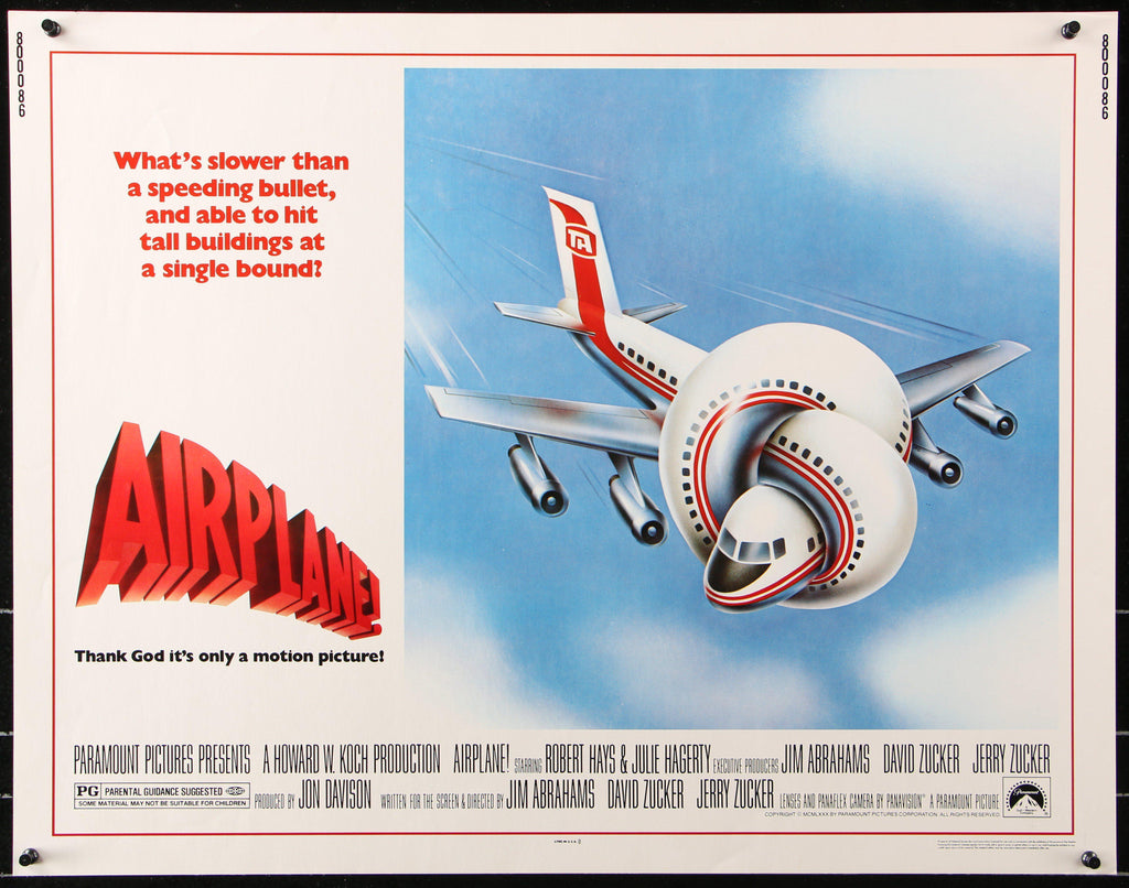 Airplane! Half Sheet (22x28) Original Vintage Movie Poster