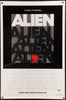 Alien 1 Sheet (27x41) Original Vintage Movie Poster