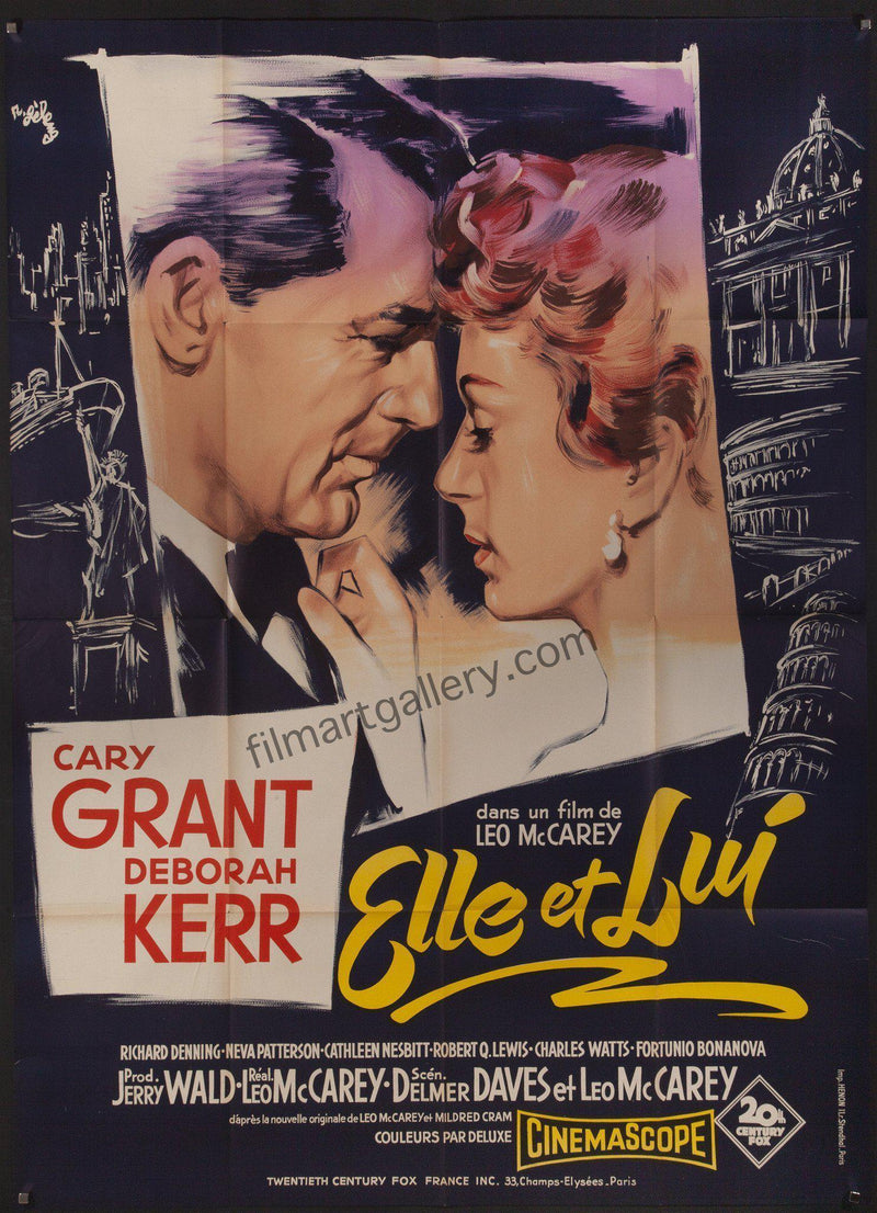 An Affair To Remember French 1 panel (47x63) Original Vintage Movie Poster