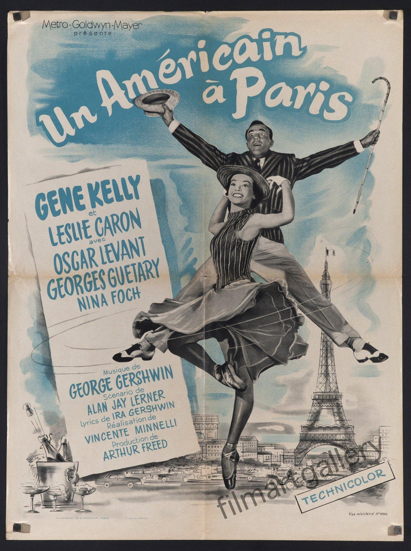 An American in Paris French small (23x32) Original Vintage Movie Poster