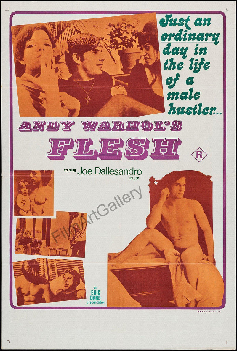 Andy Warhol's Flesh 1 Sheet (27x41) Original Vintage Movie Poster