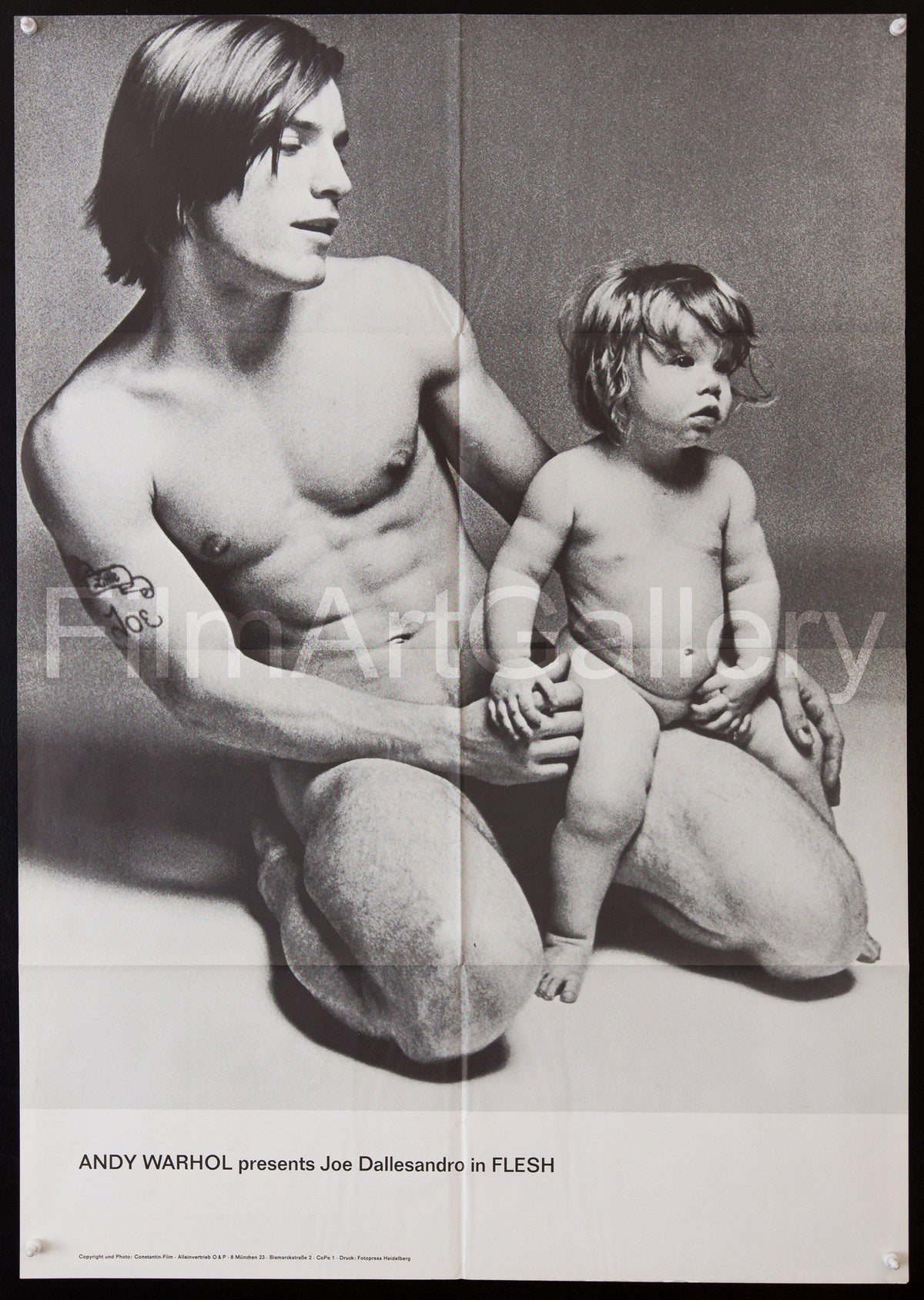 Andy Warhol&#39;s Flesh German A1 (23x33) Original Vintage Movie Poster