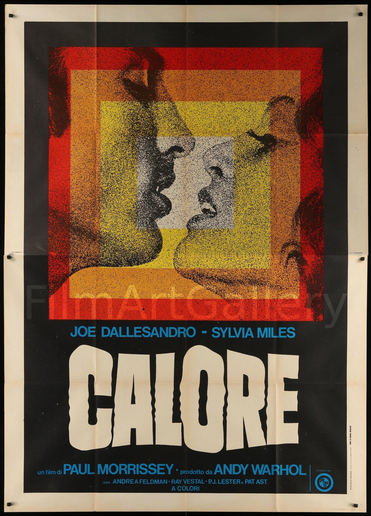 Andy Warhol&#39;s Heat Italian 4 foglio (55x78) Original Vintage Movie Poster