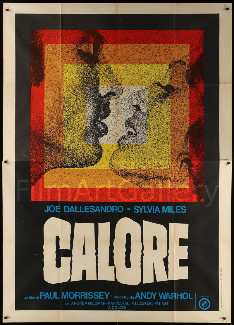 Andy Warhol's Heat Italian 4 foglio (55x78) Original Vintage Movie Poster