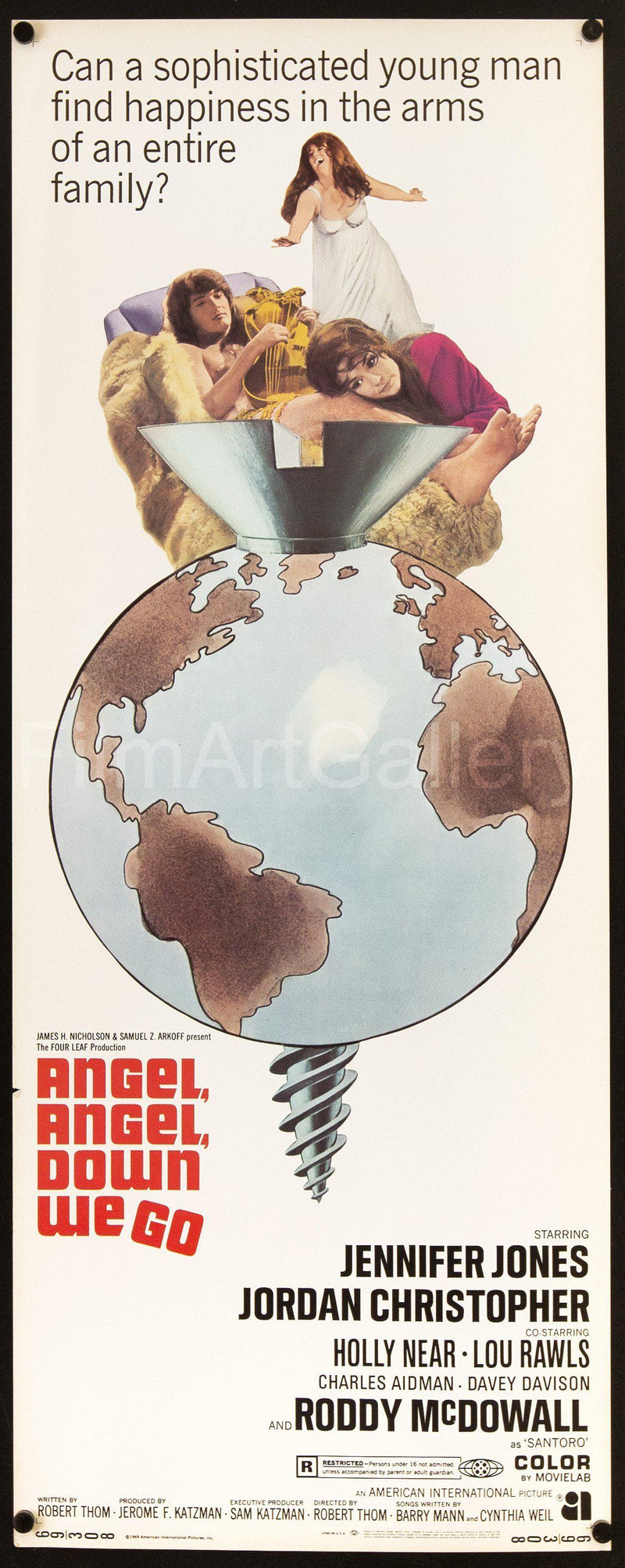Angel, Angel, Down We Go Insert (14x36) Original Vintage Movie Poster
